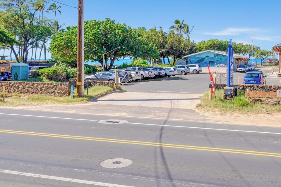 Across the street is the humpback whale marine sanctuary.