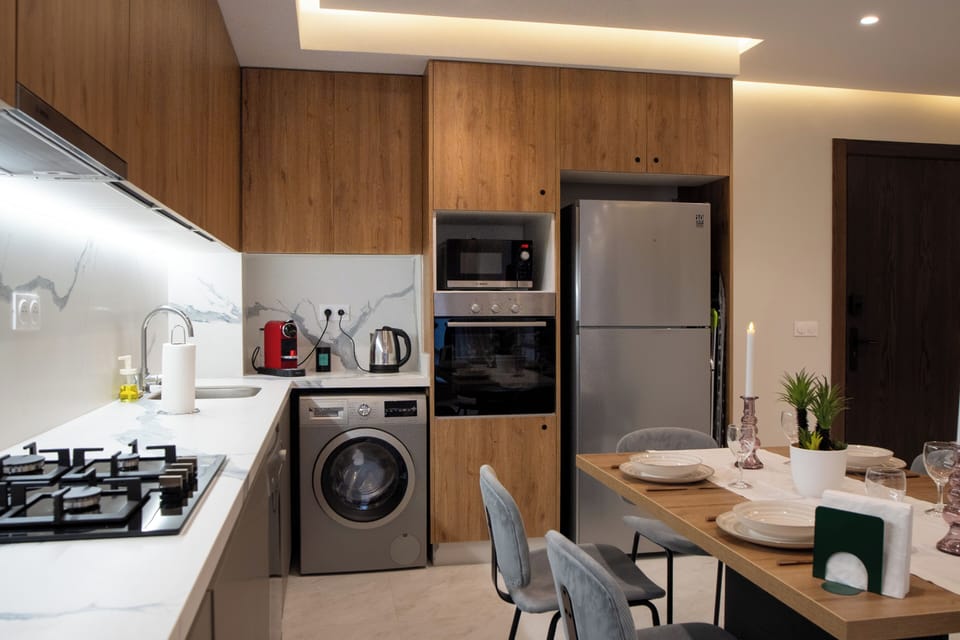 Fully equipped kitchen with all essential appliances