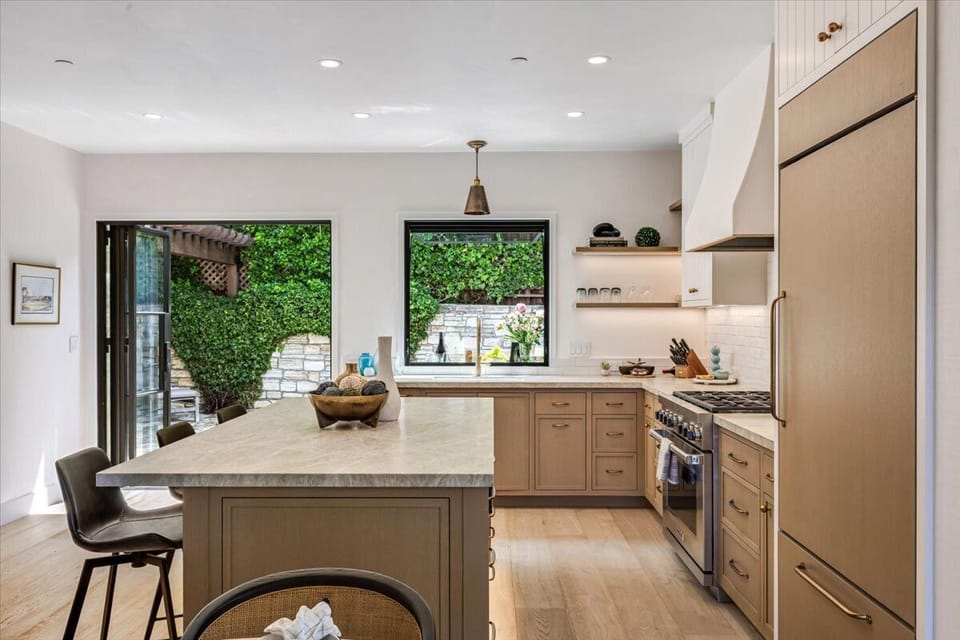 Kitchen has Access to the Backyard