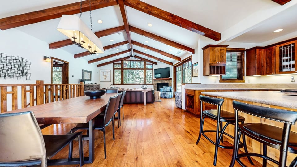 Hardwood, Indoors, Dining Room, Dining Table, Furniture
