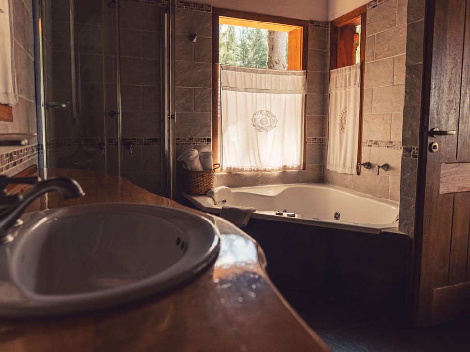 Superior Loft, Lake View | Bathroom | Free toiletries, hair dryer, bidet, towels