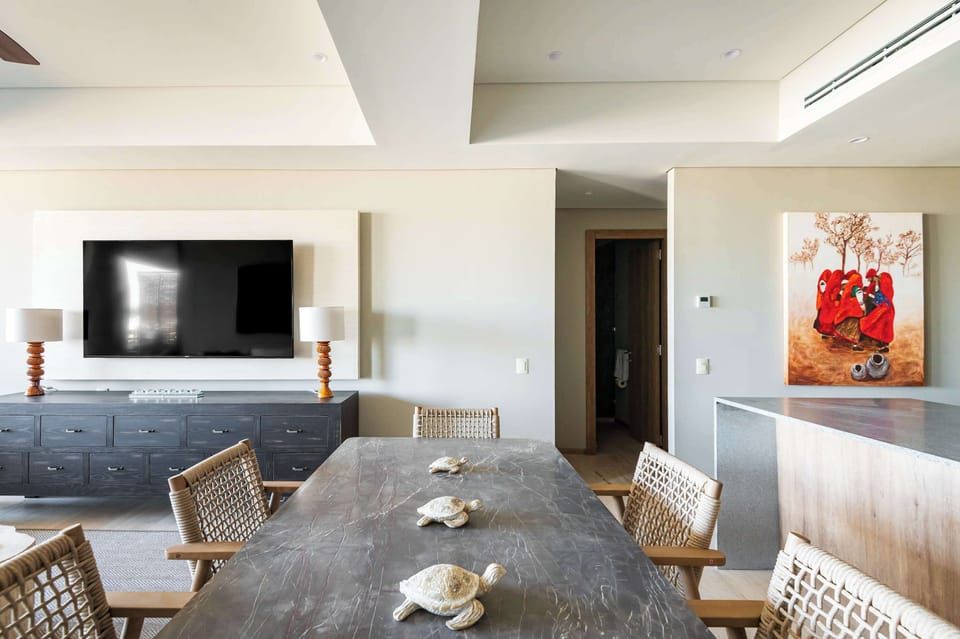 Vista del comedor y sala