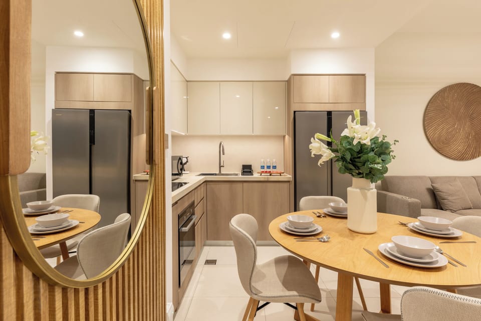 Apartment, Balcony, City View | Private kitchen