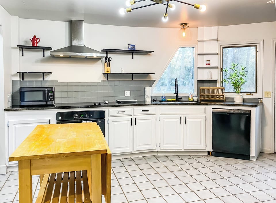 Bright and spacious, the kitchen provides everything you need for easy meals while keeping you connected to the rest of the living area.