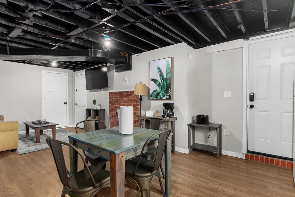Whether it’s breakfast or game night, this table brings everyone together in a comfortable, open setting.