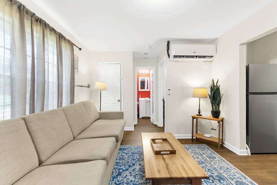 This is your spot to unwind, whether it’s TV, takeout, or just a quiet night in.