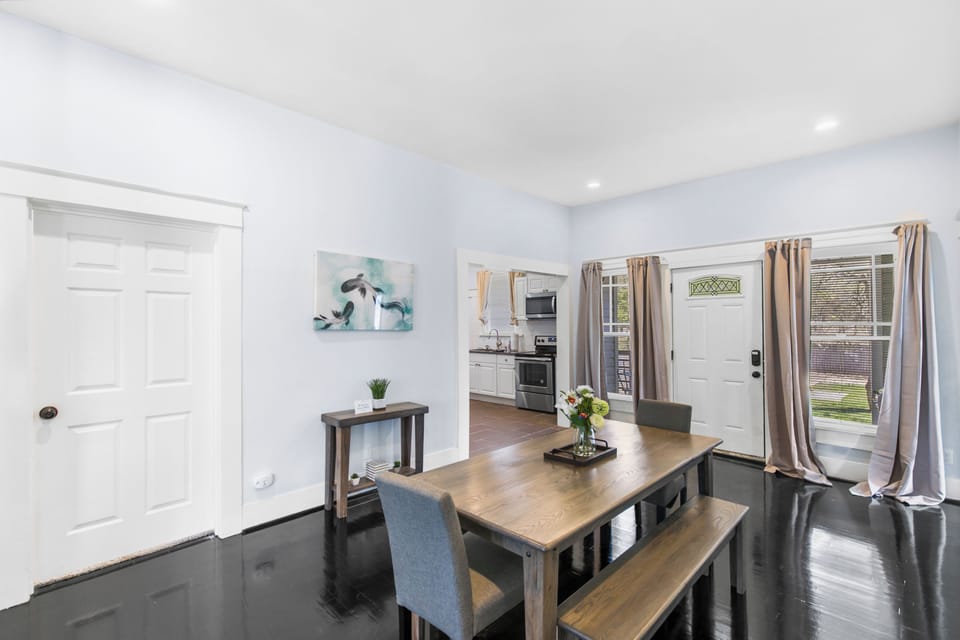 Gather everyone around the table—this inviting dining space is made for shared meals, laughter, and lingering conversations long after the plates are cleared.