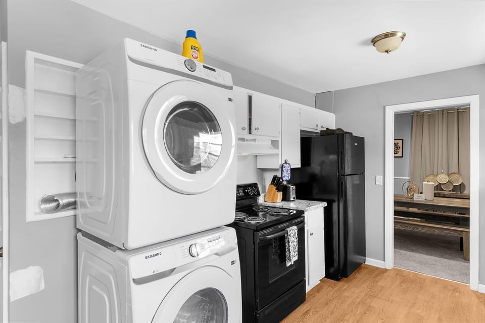 Laundry made easy—your in-unit washer and dryer are ready whenever you are, perfect for refreshing clothes during longer stays.