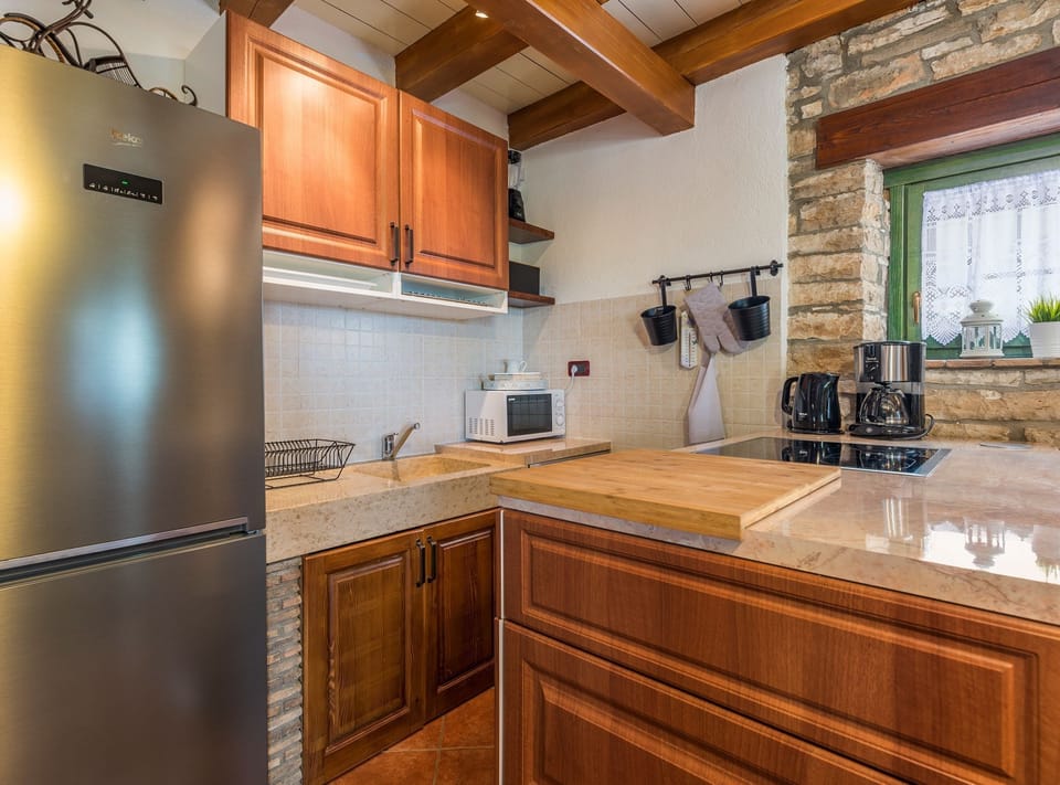 House (Two Bedroom Holiday Home with Pool) | Private kitchen | Fridge