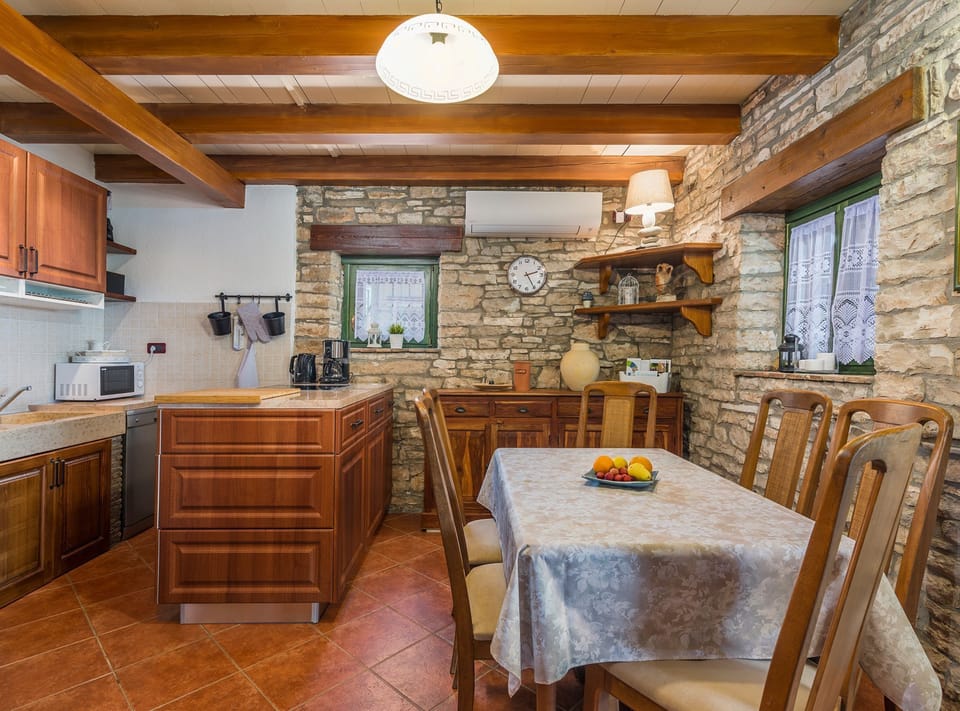 House (Two Bedroom Holiday Home with Pool) | Private kitchen | Fridge