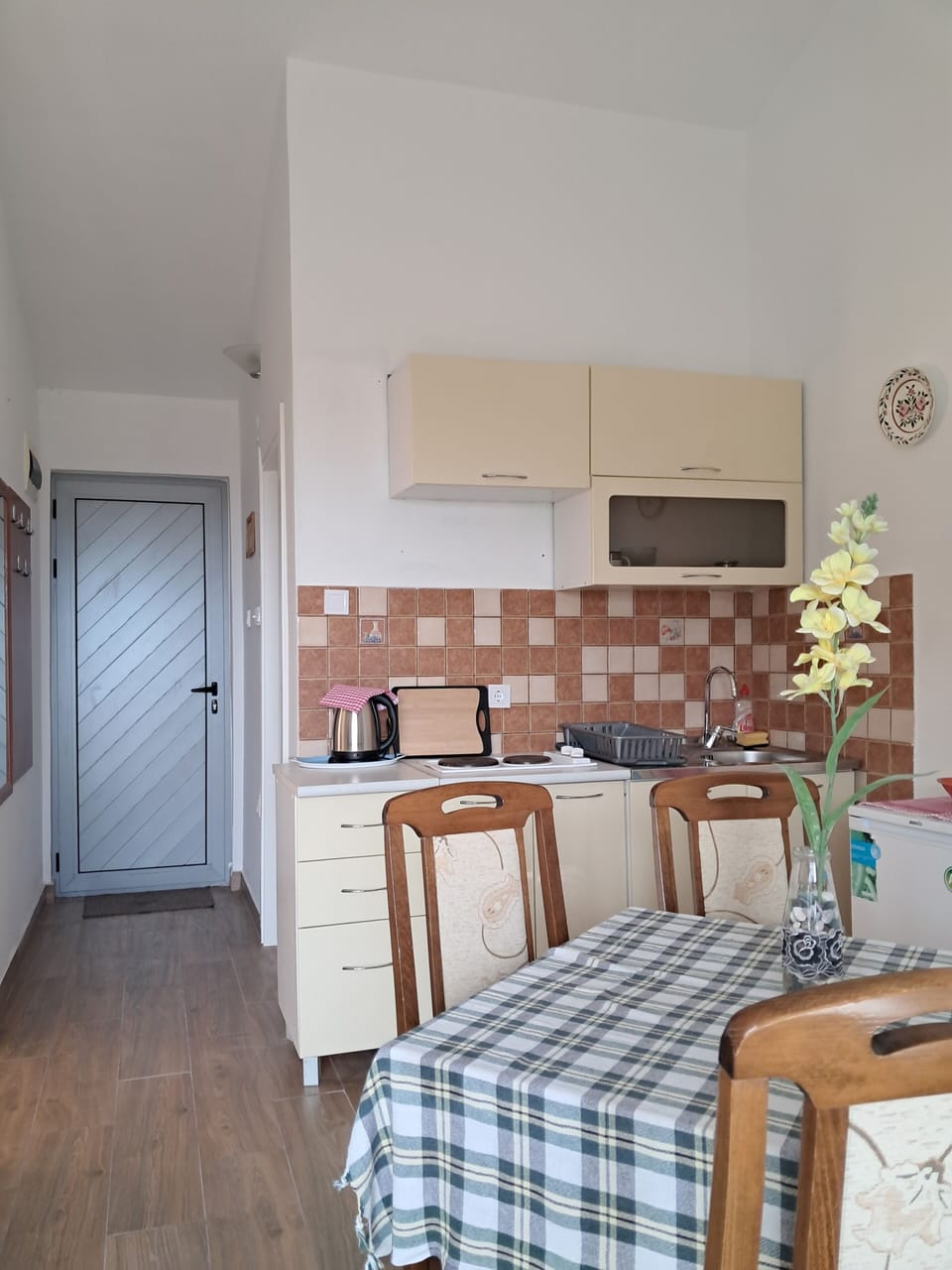 Panoramic Apartment | Private kitchen | Mini-fridge