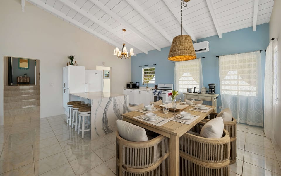 Natural light fills the main living area