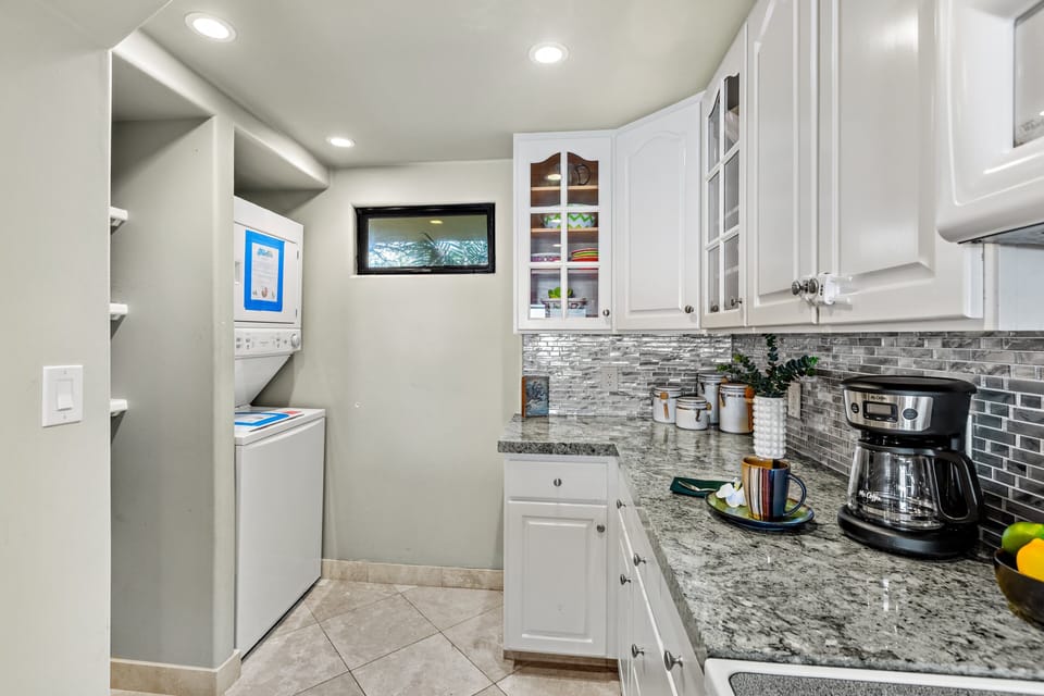In-unit washer and dryer for added convenience