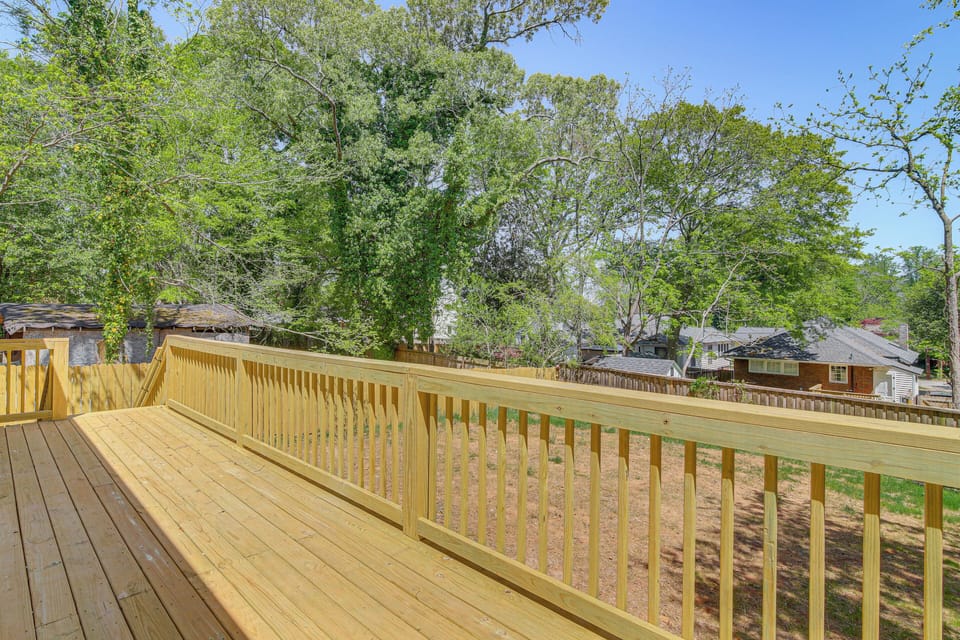 Spacious Deck | Fenced Backyard