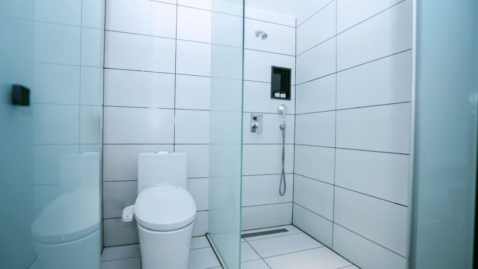 Free toiletries, hair dryer, slippers, towels