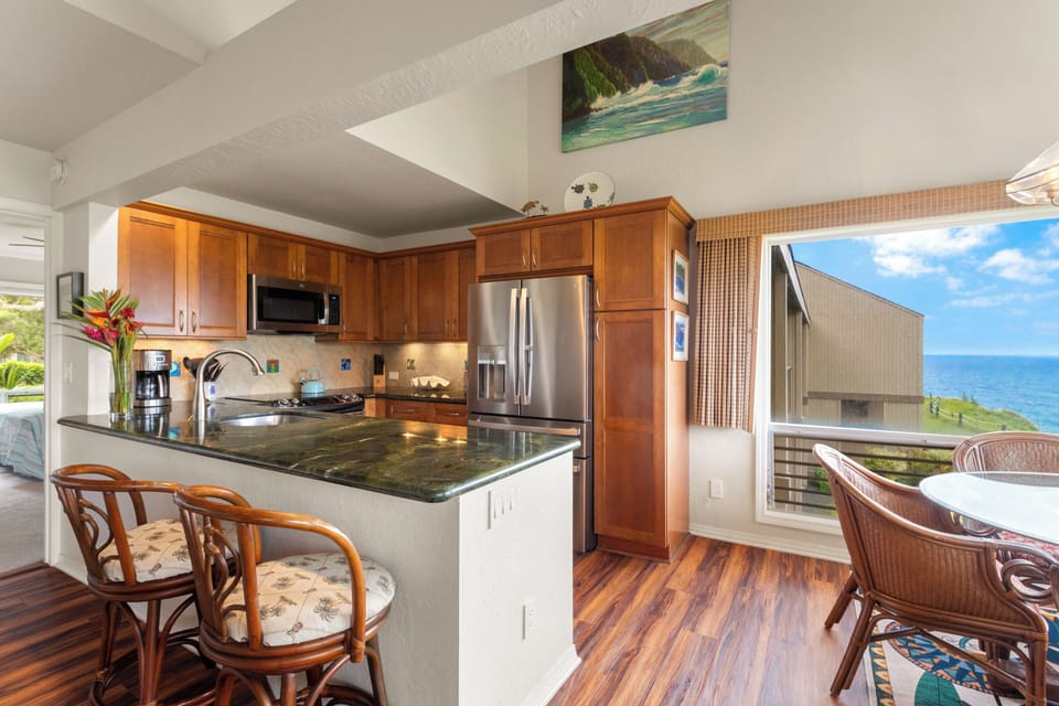 Fully equipped kitchen for all your cooking needs