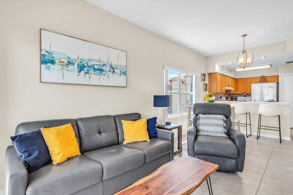 Living Room with Sofa Sleeper and Recliner Chair