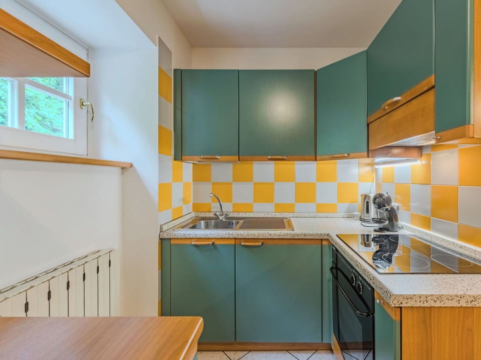 Kitchen, Countertop, Interior Design, Kitchen Appliance, Major Appliance, Wood, Flooring, Ceiling, Kitchen Sink, Cabinetry