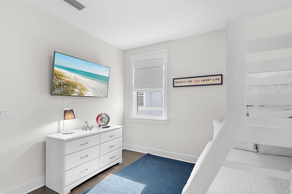 Twin over full bunk bed in guest bedroom 3