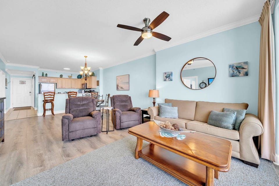 Living room with sleeper sofa