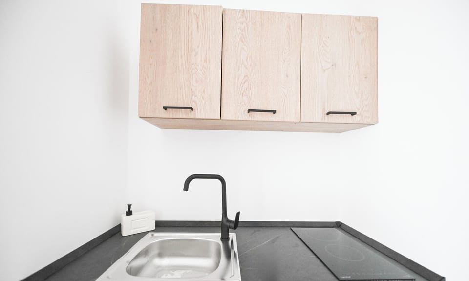 Deluxe Apartment, City View | Private kitchen