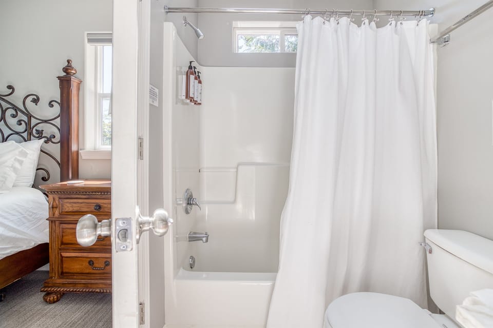 Bathroom Retreat: Refresh in style with natural light and elegant fixtures for your escape!
