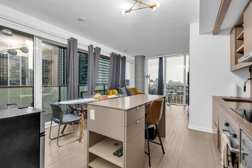 Premium Suite, 2 Bedrooms | Private kitchen | Fridge, microwave, oven, stovetop