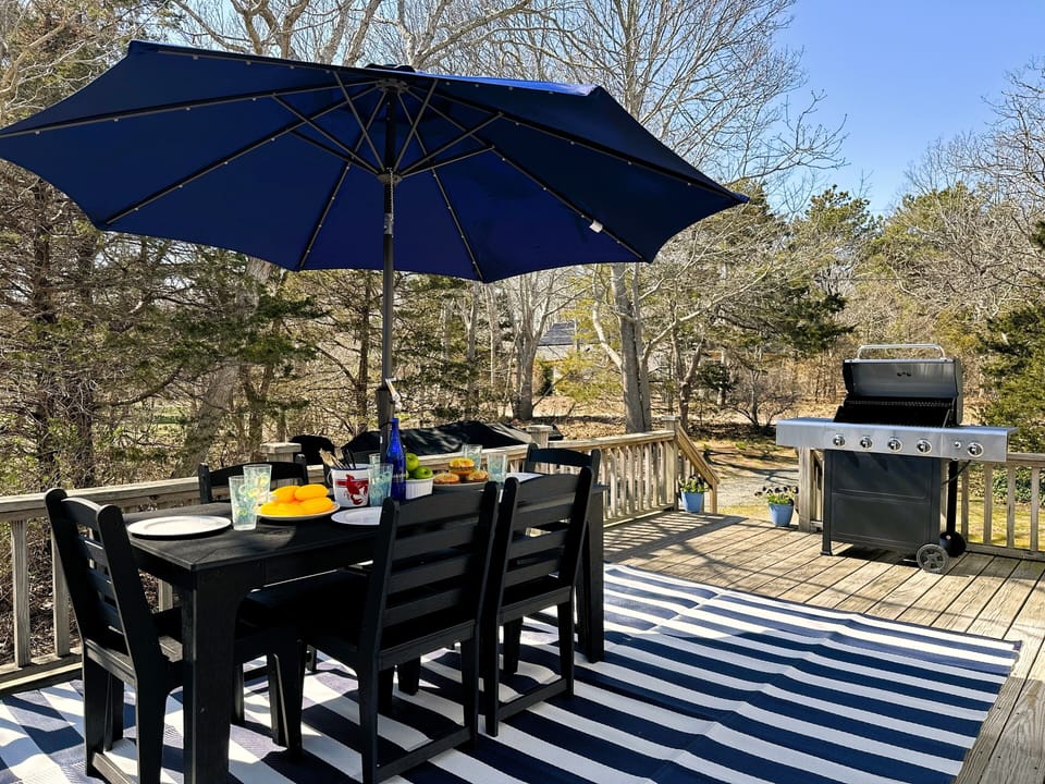 New dining area with shade