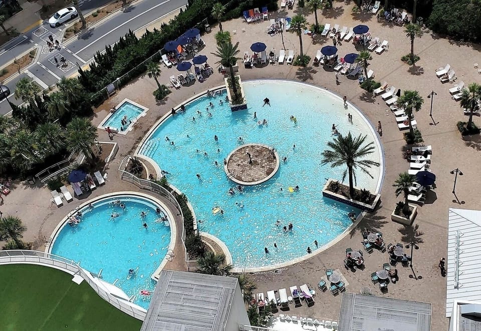 Two of the five pools