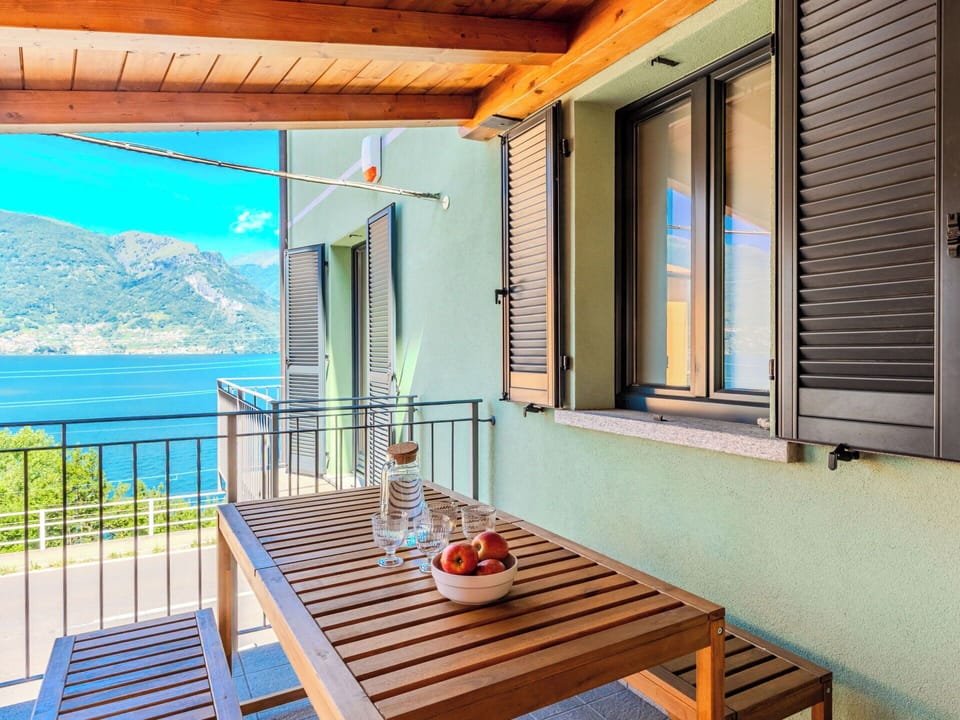 Furniture, Outdoor Furniture, Chair, Porch, Balcony, Deck, Outdoor Table, Eco Hotel, Wood Stain, Hardwood