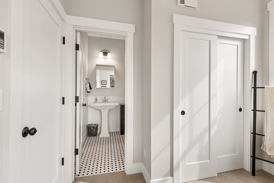 Primary attached bathroom