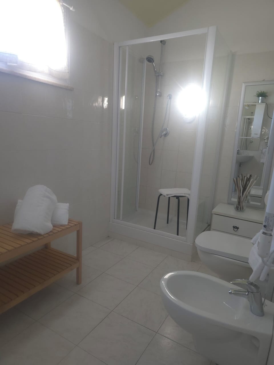 Free toiletries, hair dryer, towels, soap