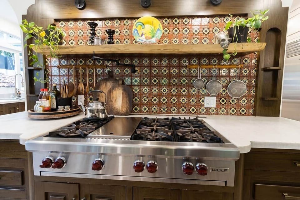 Wolf 6 burner stove.