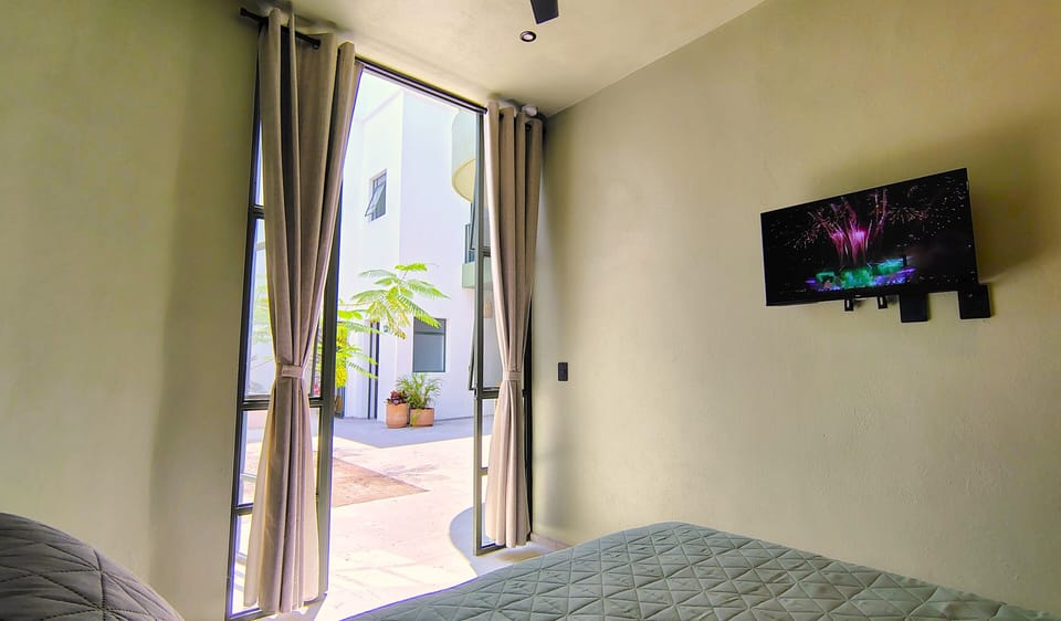 Deluxe Double Room (Disability Access) | Down comforters, pillowtop beds, in-room safe, blackout drapes