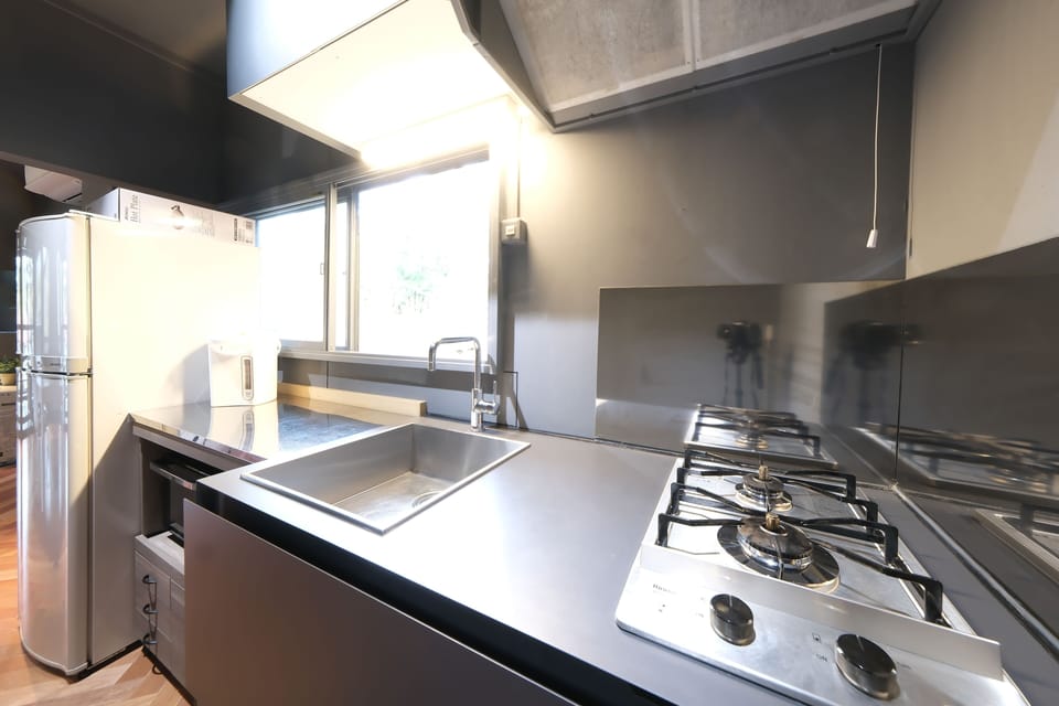 Villa, 3 Bedrooms | Private kitchen | Full-size fridge, microwave, stovetop, rice cooker