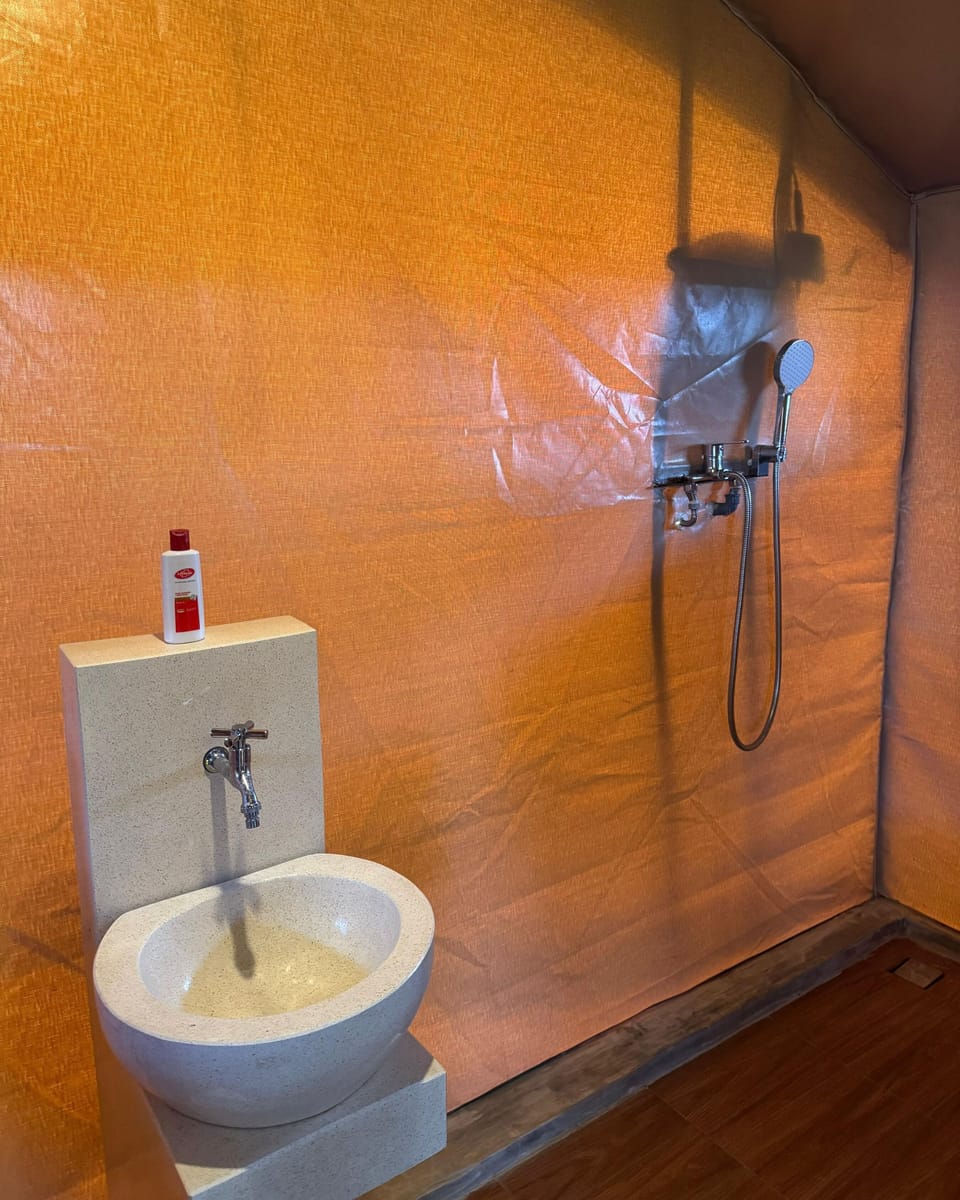 Comfort Tent, Balcony | Bathroom | Shower, free toiletries, towels, soap
