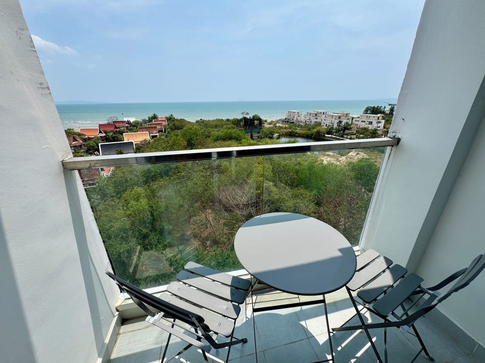 Studio, Balcony, Sea View | Outdoor dining