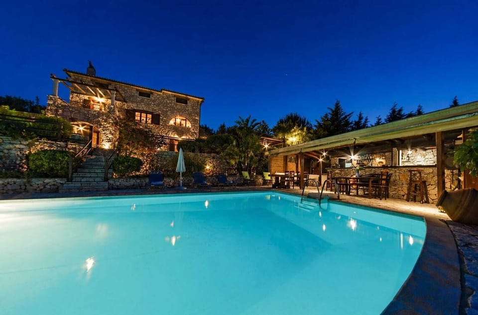 4. Swimming Pool (Night)

Private swimming pool illuminated at night, creating a romantic and tranquil atmosphere for evening relaxation.