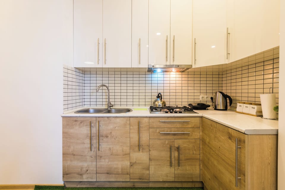 Kitchen offers everything you might need for cooking