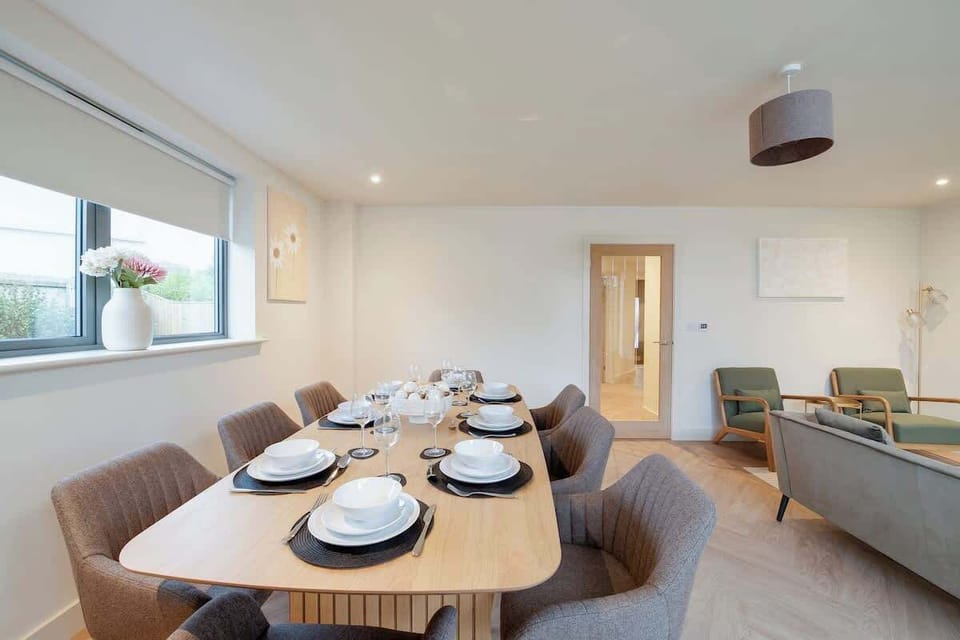 Dining table, seats for 8-10 