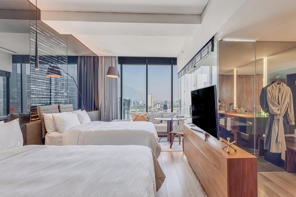 Deluxe Room, 2 Double Beds | Egyptian cotton sheets, premium bedding, down comforters, minibar
