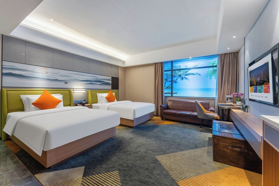 Comfort Double or Twin Room | Desk, laptop workspace, blackout drapes, iron/ironing board