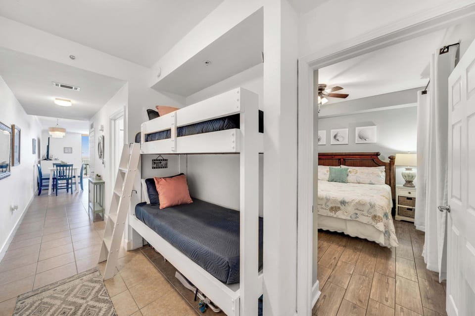 There is a bunk nook, perfect for traveling with children.