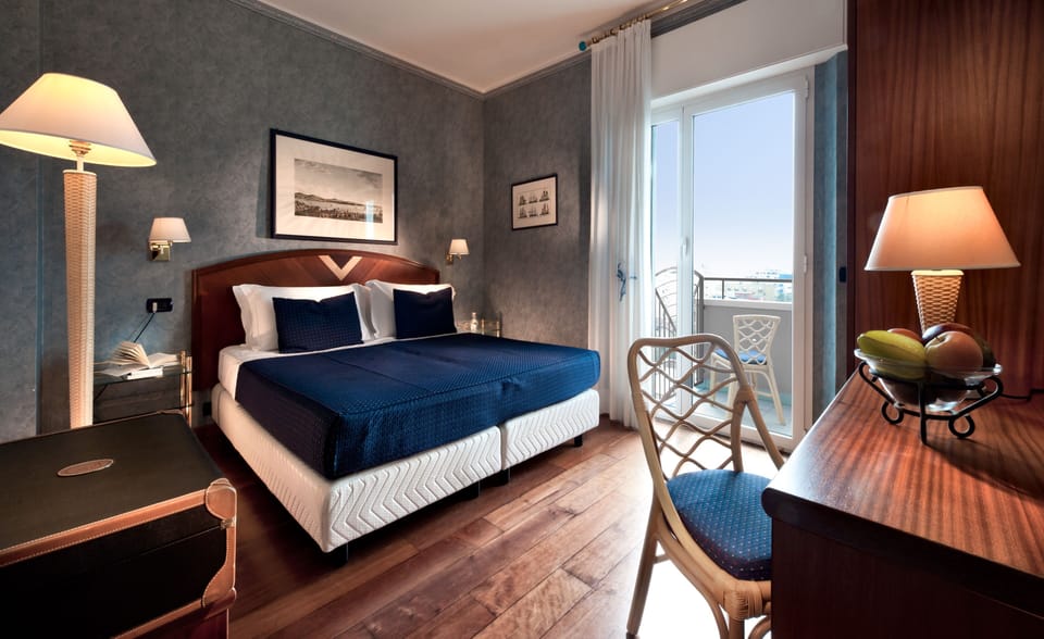 Superior Double or Twin Room, Partial Sea View | In-room safe, soundproofing, free WiFi, bed sheets