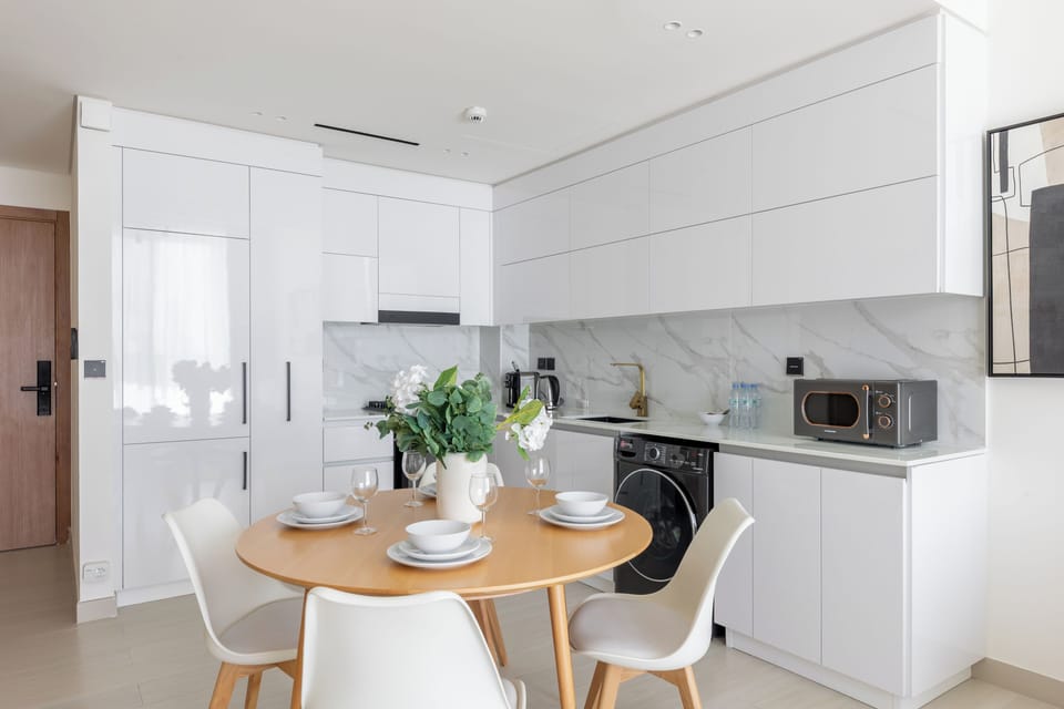 Apartment, Balcony, City View | Private kitchen