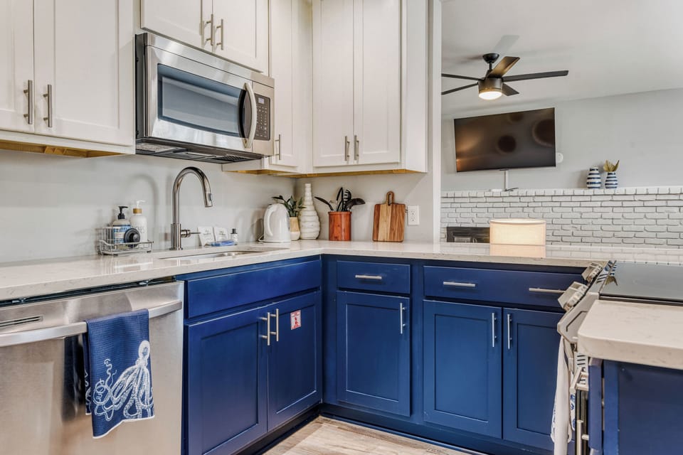 Chef-Ready Kitchen with Marble Countertops
