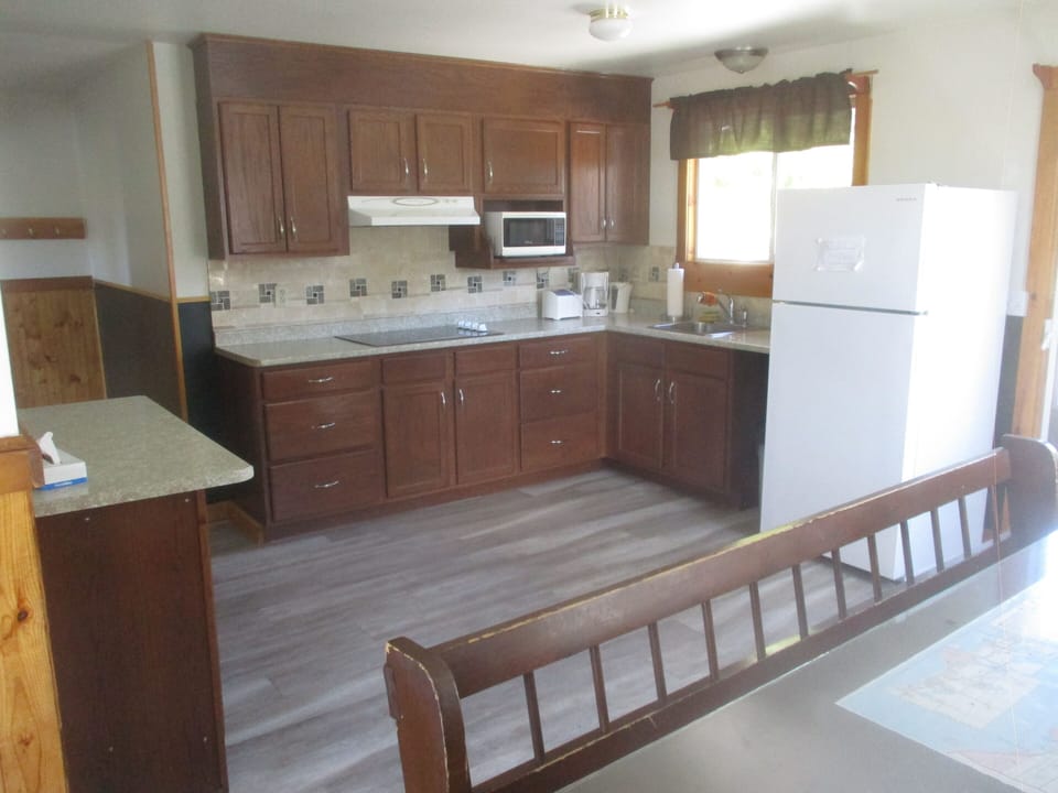 Family Suite, 3 Bedrooms, Kitchenette, River View (Lodge) | Private kitchen | Microwave, coffee/tea maker, electric kettle