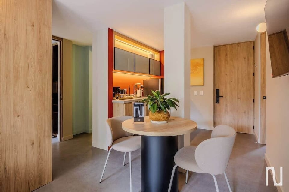 Apartment, 2 Double Beds, Patio, City View (Gardens A204) | Dining