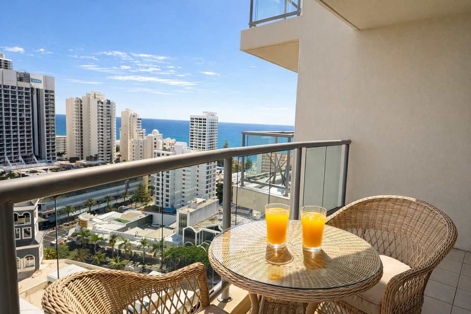Private balcony with city skyline views - enjoy afternoon sun and fresh air