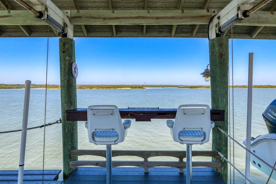 The captain's chairs are perfect for taking in the fresh air and incredible views.